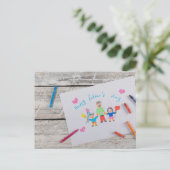 Der glückliche Vatertag Postkarte (Stehend Vorderseite)