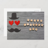 Der glückliche Vatertag Postkarte (Vorne/Hinten)