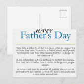 Der glückliche Vatertag Postkarte (Vorne/Hinten)