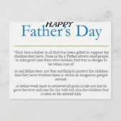 Der glückliche Vatertag Postkarte (Vorderseite)