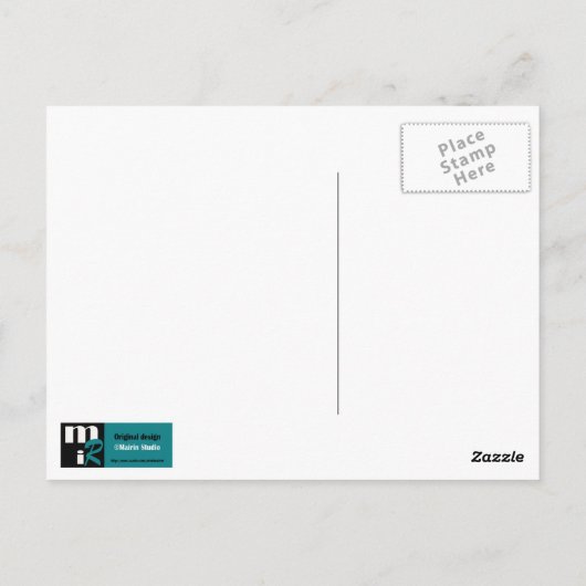 Der glückliche Vatertag Postkarte (Rückseite)