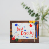 Der glückliche Vatertag Postkarte (Stehend Vorderseite)