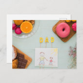 Der glückliche Vatertag Postkarte (Vorne/Hinten)