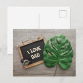 Der glückliche Vatertag Postkarte (Vorne/Hinten)