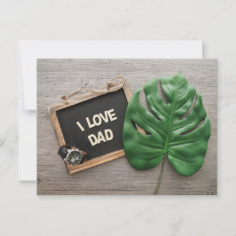 Der glückliche Vatertag Postkarte