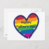 Der glückliche Vatertag Postkarte (Vorne/Hinten)
