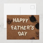 Der glückliche Vatertag Postkarte (Vorne/Hinten)