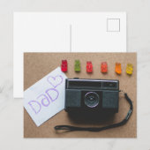Der glückliche Vatertag Postkarte (Vorne/Hinten)