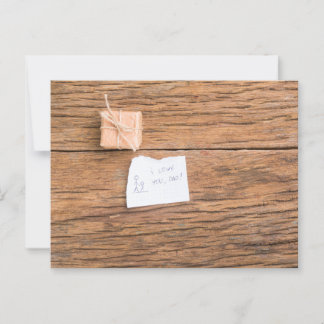 Der glückliche Vatertag Postkarte