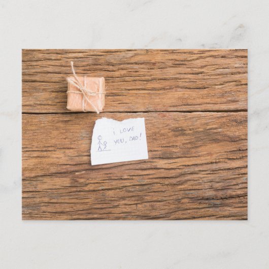 Der glückliche Vatertag Postkarte (Vorderseite)