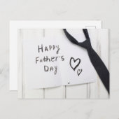 Der glückliche Vatertag Postkarte (Vorne/Hinten)