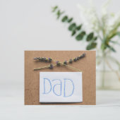 Der glückliche Vatertag Postkarte (Stehend Vorderseite)