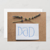 Der glückliche Vatertag Postkarte (Vorne/Hinten)