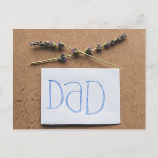 Der glückliche Vatertag Postkarte (Vorderseite)