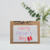 Der glückliche Vatertag Postkarte (Stehend Vorderseite)