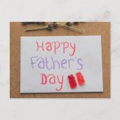 Der glückliche Vatertag Postkarte (Vorderseite)