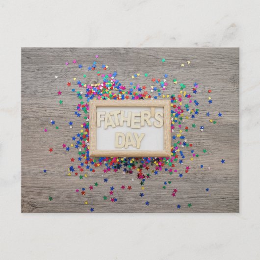 Der glückliche Vatertag Postkarte (Vorderseite)