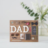 Der glückliche Vatertag Postkarte (Stehend Vorderseite)