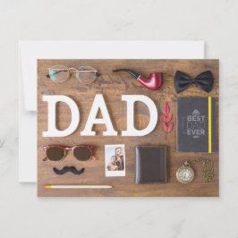 Der glückliche Vatertag Postkarte