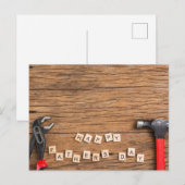 Der glückliche Vatertag Postkarte (Vorne/Hinten)