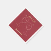 Der glückliche Vatertag Serviette (Ecke)