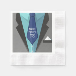 Der glückliche Vatertag Serviette