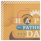 Der glückliche Vatertag Stoff (Nahaufnahme)