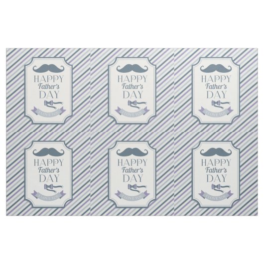 Der glückliche Vatertag Stoff (Fat Quarter (45,7 x 55,9 cm))