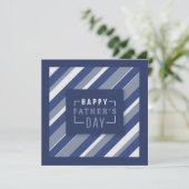 Der glückliche Vatertag | Strickte Krawatte Karte (Stehend Vorderseite)
