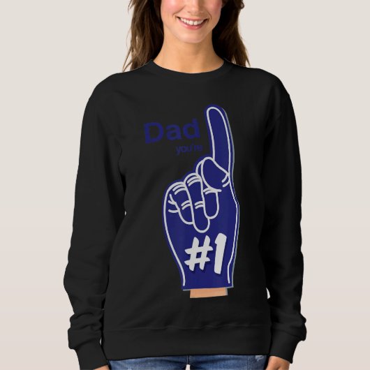 Der glückliche Vatertag Sweatshirt (Vorderseite)