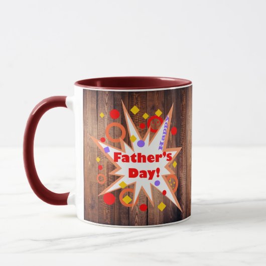 Der glückliche Vatertag Tasse (Links)