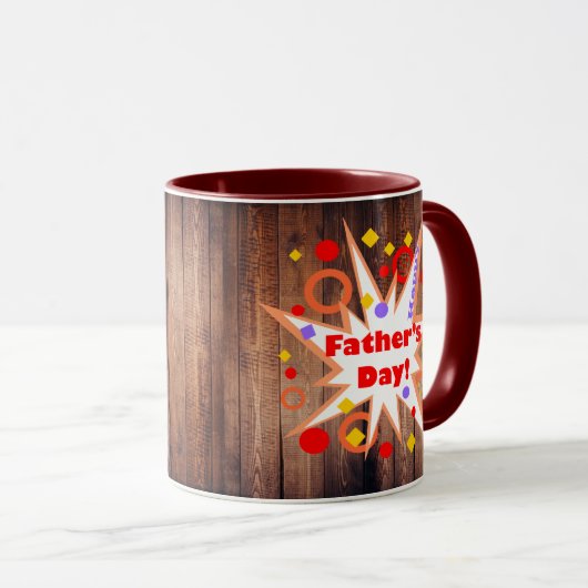 Der glückliche Vatertag Tasse (VorderseiteRechts)