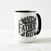 Der glückliche Vatertag Tasse (VorderseiteRechts)