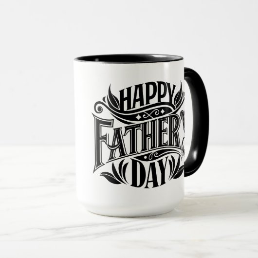 Der glückliche Vatertag Tasse (VorderseiteRechts)