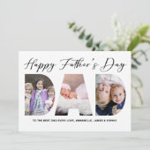 Der glückliche Vatertag | Vatertag-Foto Feiertagskarte (Stehend Vorderseite)
