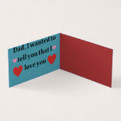 Der glückliche Vatertag Visitenkarten (Innenseite)