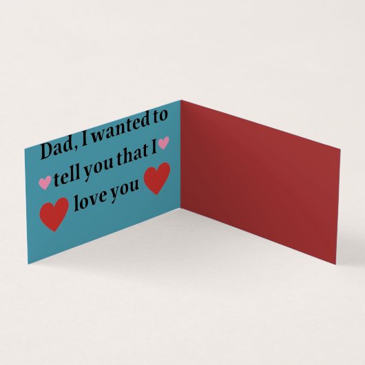 Der glückliche Vatertag Visitenkarten (Innenseite)