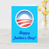 Der glückliche Vatertag von Obama! Karte (Gelbe Blume)