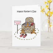 Der glückliche Vatertag von Triplets Karte (Gelbe Blume)