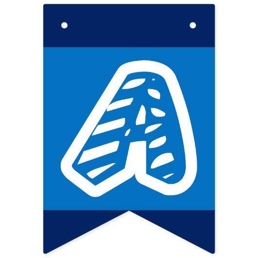 Der glückliche Vatertag Wimpelkette (Zweite Fahne)