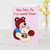 Der glückliche Vatertag zum Ehemann von der Karte (Gelbe Blume)