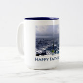 Der glückliche Vatertag Zweifarbige Tasse (Vorderseite Links)