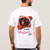 Der glückliche Velentinstag - Romantisches Paradie T-Shirt (Rückseite)