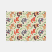 Der glückliche Waldfreund Fleecedecke (Vorderseite (Horizontal))