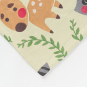 Der glückliche Waldfreund Fleecedecke (Ecke)