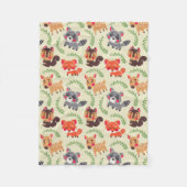 Der glückliche Waldfreund Fleecedecke (Vorderseite)