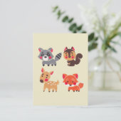 Der glückliche Waldfreund Postkarte (Stehend Vorderseite)