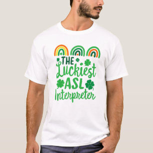 Der glücklichste ASL Interpreter St. Patrick's Day T-Shirt