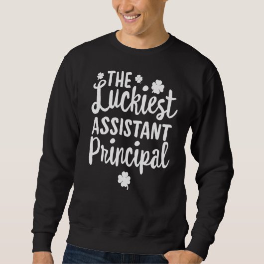 Der glücklichste Assistenztag des St. Patrick's Da Sweatshirt (Vorderseite)