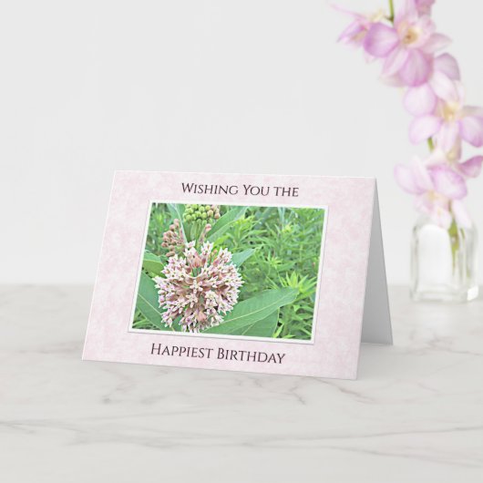 Der glücklichste Geburtstag - Geburtstag. Karte (Orchidee)